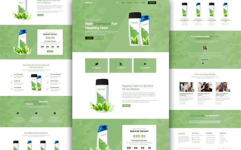 Single Product Website Template