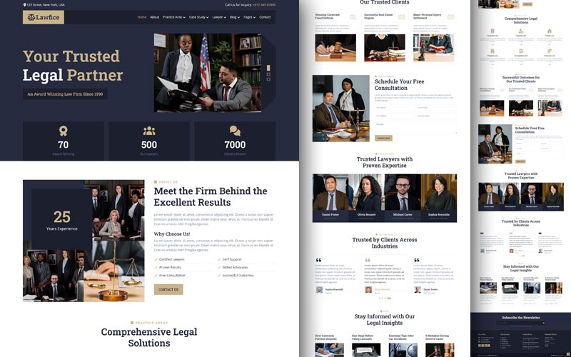 Law Office Website Template