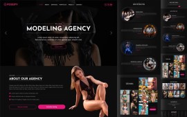 Modeling Agency Website Template